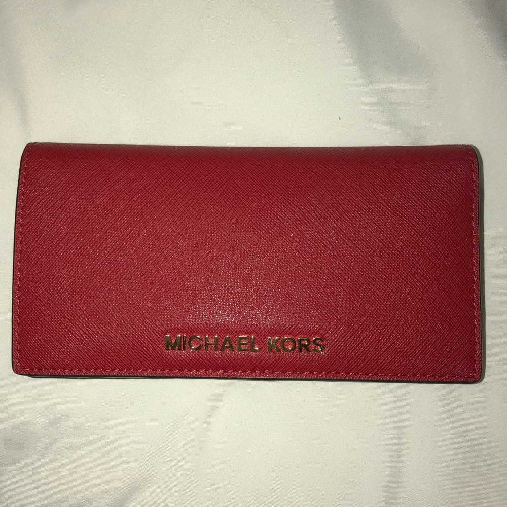 Michael Kors Jet Set Saffiano Leather Wallet